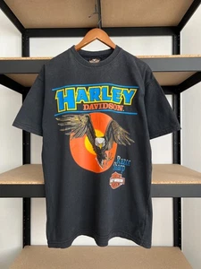 Camiseta Harley Davidson Eagle Razor Sharp Negra Años 90 De Colección Talla L - Imagen 1 de 21