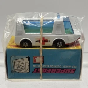 Matchbox Superfast #46 Stretcha Fetcha Ambulance 1971 MIB mit orig Tasche & Band - Bild 1 von 21