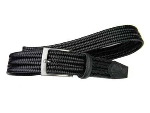 Cintura corda e pelle intrecciata nera per uomo che ama eleganza e stile - Imagen 1 de 5