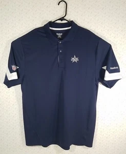 Reebok NFL Football Play Dry Polo NFL 50 Year 1960-2010 Shirt Size L Rare Find - Picture 1 of 6
