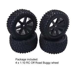 1/10 off-road buggy Tires/Wheels 12mm Hex Foam Inserts pre-glued HPI/WLTOYS/LOSI - Picture 1 of 3