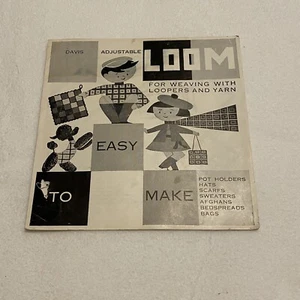 Vintage Davis Adjustable Loom Weaving Instructions Sheet Pamphlet Only - Picture 1 of 9