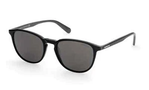 Moncler ML 0190 05D Black Polarized Round Plastic Sunglasses Frame 54-19-145 - Picture 1 of 3
