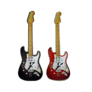 Guitar Shaped Picture Clock - Wall Clock Home Office Decor Novelty Gift - Picture 1 of 46