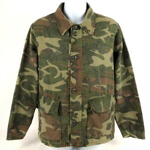 Vintage 70s Game Winner  Hunting Camouflage Women's Shirt Jacket Size S