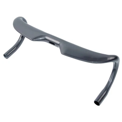 Manubrio bici da strada ghiaia ultraleggero carbonio drop bar 31,8*400/420/440 mm - Immagine 1 di 4