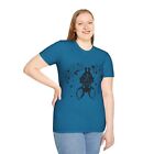 Bat and flowers Unisex Softstyle T-Shirt