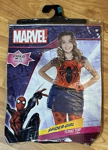 New Marvel Spider Girl Tunic Dress Avengers Man Halloween Costume Child M/L - Picture 1 of 5