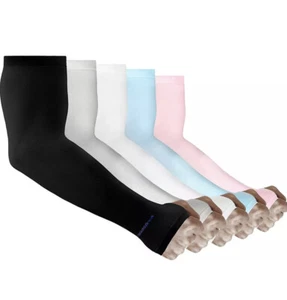 5 Pairs Arm Sleeves for UV Protection Cooling, 5 Sets Included, Multicolor - Picture 1 of 6