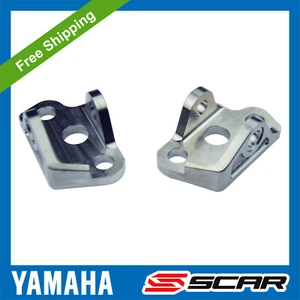 TITANIUM FOOT PEGS MOUNT BRACKETS HANGERS YAMAHA YZ 125 250 YZ125 YZ250 SCAR - Picture 1 of 3