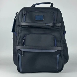 Tumi Alpha 3 Backpack Shoulder Bag Business Sports Nylon Blue Line NEW - Picture 1 of 9