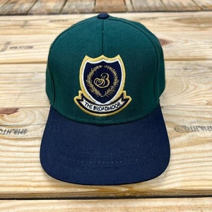 Vintage 90s The Broadmoor Hat Cap Adjsutable Green Leather Strap Made in USA - Picture 1 of 6