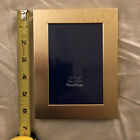 BRUSHED GOLD ALUMINUM 3.5" x 5" PICTURE FRAME GLASS LENS NEW Quality Frame!