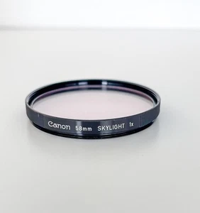 Canon 58mm Skylight 1x Filter Made in Japan - Picture 1 of 2