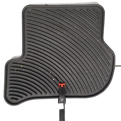 Volkswagen VW Rabbit GTI 2005-2014 Rubber OEM Rear Driver Floor Mat - Black - Image 1 of 4