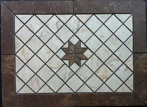 21 3/8" X 15 5/8" Tile Medallion -Daltile Continental Slate tile - Picture 1 of 4