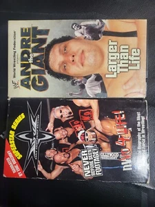 WWF - Andre the Giant: Larger Than Life (VHS, 1999) + NWO 4 LIFE [USED] NICE - Picture 1 of 2