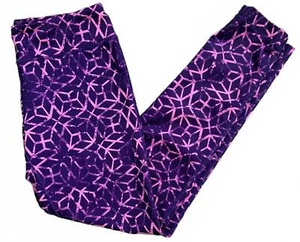 Under Armour Youth Girls Large Activewear Leggings Pants Purple Pink Polyester - Picture 1 of 5