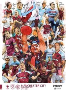 Programa de temporada 2021/2022 del West Ham United + hoja de equipo - nuevo - la mayoría de los juegos - Imagen 1 de 30