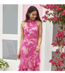 ADRIANNA PAPELL DRESS/NEW WITH TAG/RETAIL$160/SIZE 10/LINED/LENGTH 40"/STRETCH - Picture 1 of 3