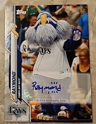 2020 Topps Opening Day Mascot Auto Raymond #MA-R Auto - Image 1 of 2