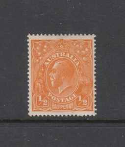 SINGLE WMK: ½d Orange “WATERMARK INVERTED” SG 56w, BW 66a very well centred MUH. - Picture 1 of 2