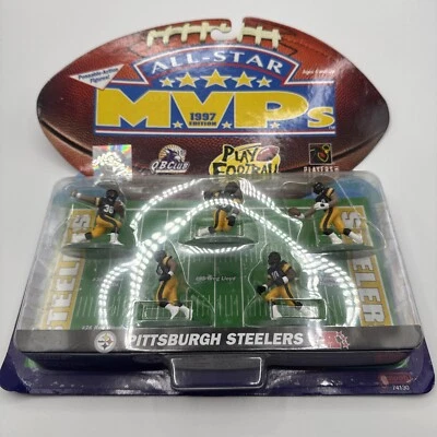 Figuras de ação de futebol americano NFL All-Star MVP Pittsburgh Steelers 5 jogadores 1997 novo na caixa - Imagem 1 de 3