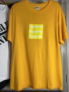 Supreme Short Sleeve Yellow Shirts for Men for sale | eBay