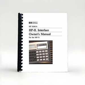Manual for Hewlett Packard HP 71b Calculator HP-IL Interface - Picture 1 of 1