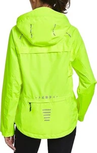 FitsT4 Sports Women's Waterproof Cycle/Run Jacket Mesh Lined Rain Jacket, Yellow - Picture 1 of 7