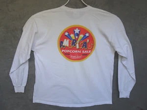 Trails End Americas Best Popcorn Promo Long Slve 2 Sided Hanes T Shirt XL White - Picture 1 of 9