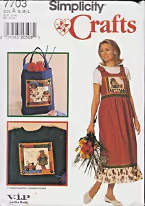 Handtasche Tasche Aufbewahrung Kleid Beuteltasche Pullover Gr. S-L Simplicity 7703 UC - Bild 1 von 2