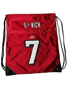 Michael Vick Atlanta Falcons Drawstring Bag Reebok Red Jersey Backpack RARE - Picture 1 of 4