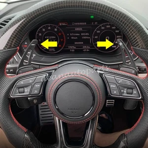 For 2019-2025 Audi Q2 Q3 Q5 Q7 2Pcs Steering Wheel Gear Paddle Shifter Extension - Picture 1 of 11