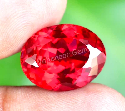 Natural Red Ruby 13.70 Ct Flawless Oval Shape Certified Loose Gemstone - Image 1 of 4