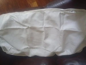 POTTERY BARN SunbrillaOutdoor White Pillow Cover Zipper 35” X 26” X4" Seat Back - Picture 1 of 5