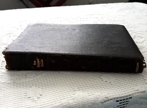 VTG Holy Bible 1949 NEW TESTAMENT PSALMS Morocco Leather SILK SEWN Collins - Imagen 1 de 19