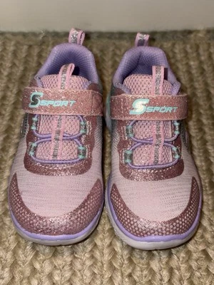S Sport By Skechers Pink/Purple/Green/Silver Size 7-EUC - Image 1 of 4