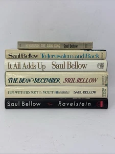 Saul Bellow - Lot Of 6 Books, 5 Hardcover W/ Dust Jackets 1 Softcover 1960-2000 - Picture 1 of 18