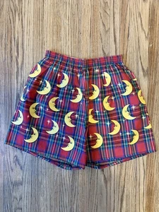 Honors intimates VTG large 90s 2000 y2k Moon Star Plaid Whimsigoth Boxers Cotton - Picture 1 of 8