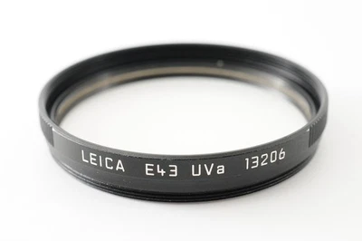 [Near MINT] Leica E43 Uva Protection Filter 13206 Black From JAPAN - Image 1 of 4