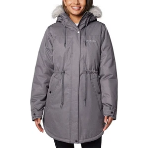 Columbia Women Suttle Mountain Mid Jacket Insulated Omni Heat Size US S Grey - Picture 1 of 6