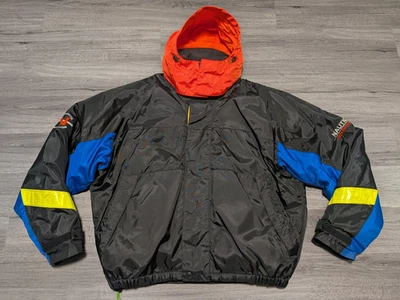 Chaqueta reflectante aislante de plumón negra vintage Nautica Competition para hombre talla XXL Foto 1 de 4