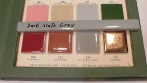 1 pc. Gris pizarra oscuro: azulejo de cerámica; lápiz - forro - chisporroteo; 1/2" X 6" NOS - Imagen 1 de 12