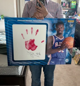 2024 Panini Instant Impressions ADEM BONA Hand Print 18 x 24 Rookie AUTO Signed - Picture 1 of 24