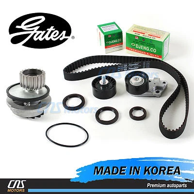 Gates "HTD" Timing Belt Kit Water Pump for 99-02 Daewoo Lanos 1.6L DOHC A16 Foto 1 de 4
