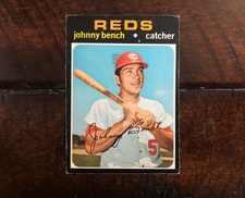 1971 Topps Johnny Bench Cincinnati Reds #250 Baseball Card