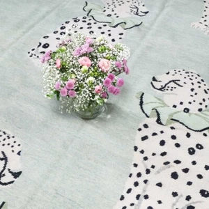 Alfombra moderna Oushak alfombra leopardo alfombra oushak hecha a mano alfombra de lana grande 8x10 9x12 - Imagen 1 de 7