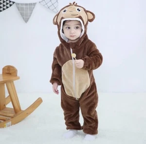 Baby Rompers Monkey Toddler Jumpsuit 18-24 Months - Picture 1 of 1