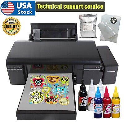 A4 DTF Printer For T-shirt Bags Shoes Hoodies Polyester Jeans L805 DTF Printer • 1,149$
